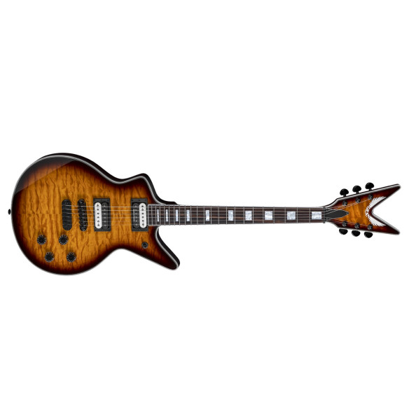 DEAN Cadillac Select Quilt Top Trans Brazilia Guitarra Eléctrica DEAN Cadillac Select Quilt Top Trans Brazilia Guitarra Eléctrica