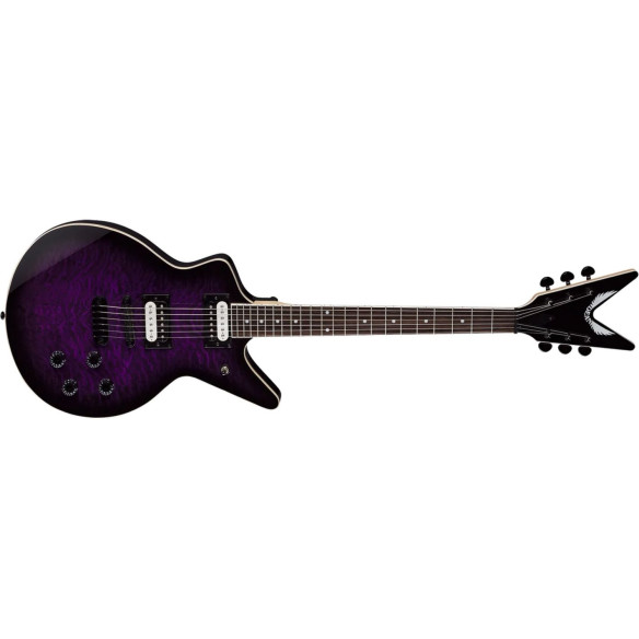 DEAN Cadillac X Quilt Maple Trans Purple Burst DEAN Cadillac X Quilt Maple Trans Purple Burst
