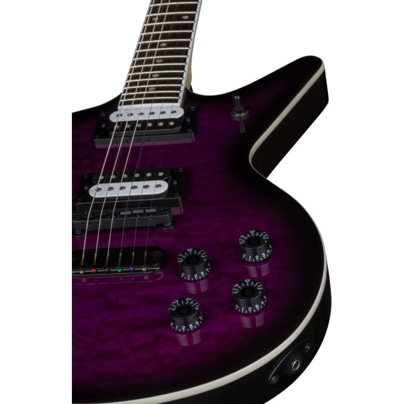 DEAN Cadillac X Quilt Maple Trans Purple Burst DEAN Cadillac X Quilt Maple Trans Purple Burst