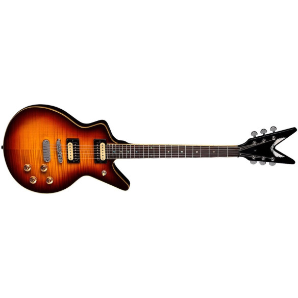 DEAN CADI 1980 Flame Maple Trans Cherry Sunburst Guitarra Eléctrica