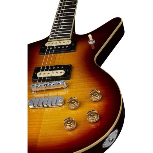 DEAN CADI 1980 Flame Maple Trans Cherry Sunburst Guitarra Eléctrica