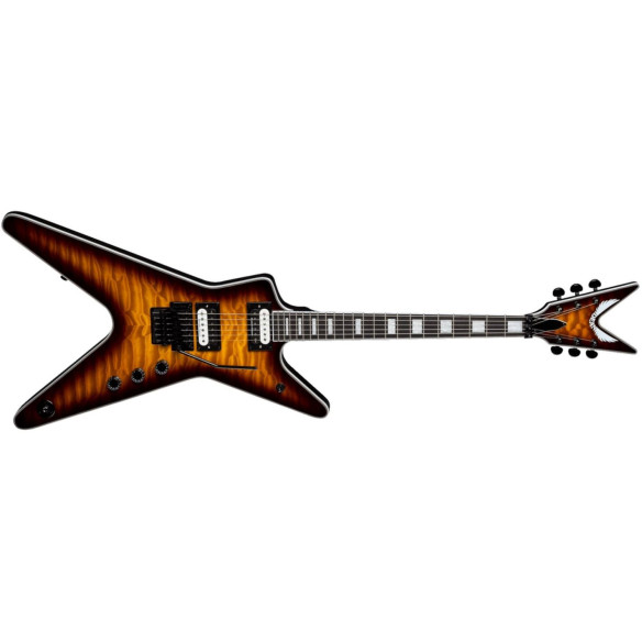 DEAN ML Select Floyd Quilt Top Trans Brazilia Guitarra Eléctrica