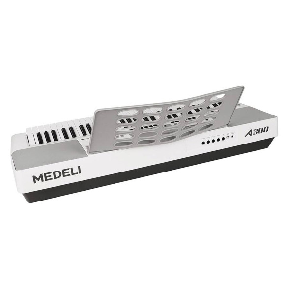 Medeli A300W Teclado Domestico 61 teclas Blanco
