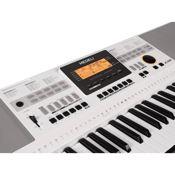 Medeli A300W Teclado Domestico 61 teclas Blanco