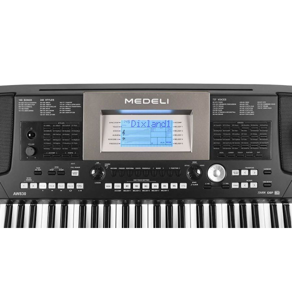 Medeli AW830 Teclado 76 teclas Sensibles Arranger