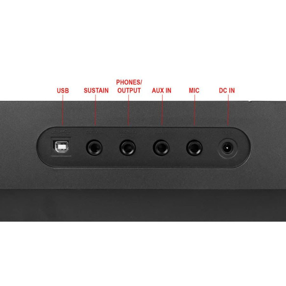 Medeli IK100 Teclado Iluminado 61 teclas con Sensibilidad