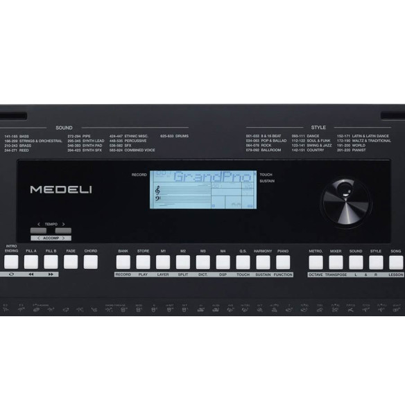 Medeli MK300 Teclado Doméstico 61 teclas con respuesta táctil