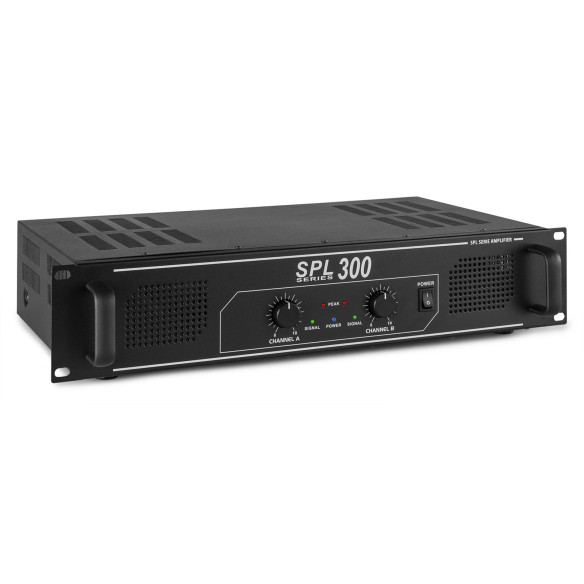 Skytec SPL 300 Amplificador 2x 150W Negro
