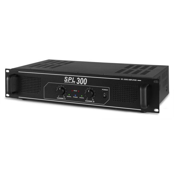 Skytec SPL 300 Amplificador 2x 150W Negro