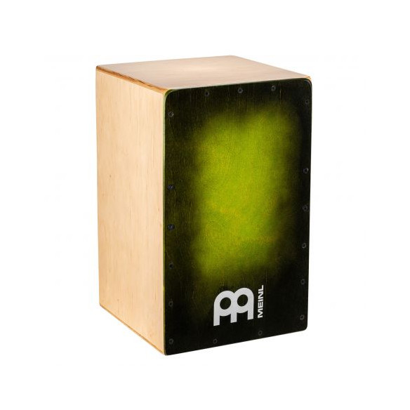 Meinl SC100GRB Cajón Flameco Snarecraft Abedul Tapa Green Burst