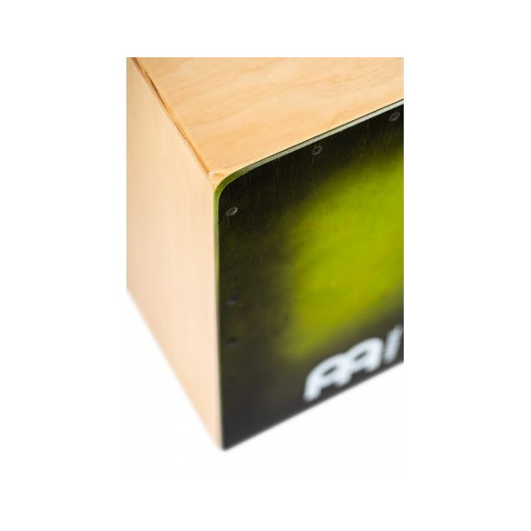 Meinl SC100GRB Cajón Flameco Snarecraft Abedul Tapa Green Burst