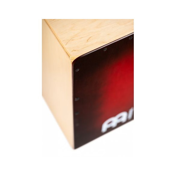 Meinl SC100BLB Cajón Flameco Snarecraft Abedul Tapa Red Burst
