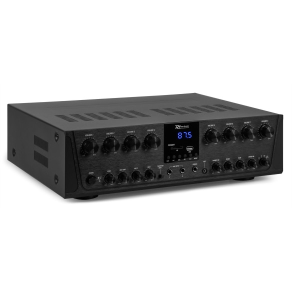 Power Dynamics PV280BT Amplificador de audio de 8 zonas 800W