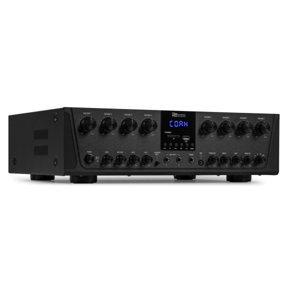 Power Dynamics PV280BT Amplificador de audio de 8 zonas 800W