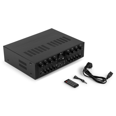 Power Dynamics PV280BT Amplificador de audio de 8 zonas 800W