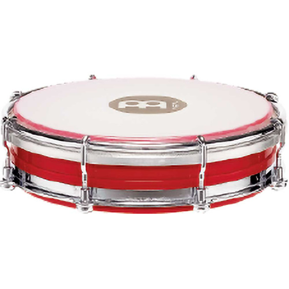 Tamborin MEINL TBR06ABS-R de 6" con casco de ABS y tensores. Color Rojo.