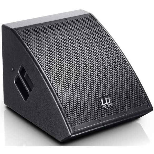 Monitor para directo autoamplificado LD Systems MON101AG2 , de 150W RMS, altavoz 10" coaxial con driver 1".