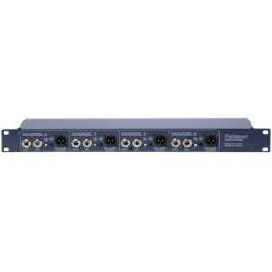 Caja de inyección directa pasiva Palmer PAN 03 PASS de 4 canales y con formato de 19".