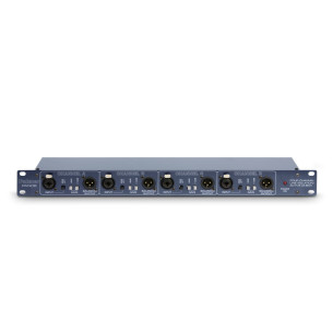 Caja de inyección directa/Aislador de línea Palmer PAN 08 con formato de 19" y 4 canales.