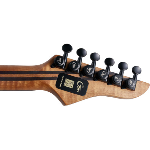 Mooer GTRS M810 GREEN BURST Guitarra electrica con usb/midi integrado