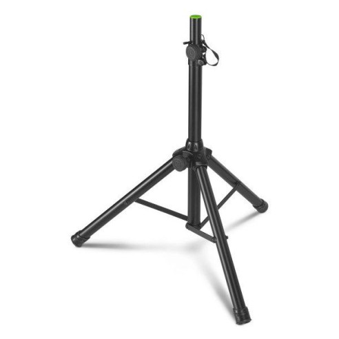 Soporte corto para altavoz Gravity SP 5111 b, de 35 mm diámetro,y fabricado en aluminio de color negro.