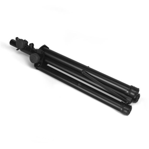 Soporte corto para altavoz Gravity SP 5111 b, de 35 mm diámetro,y fabricado en aluminio de color negro.