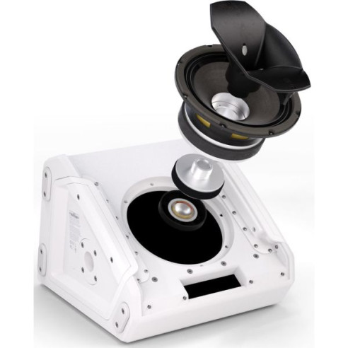 MON 8 A G3 W Monitor escenario amplificado, Blanco