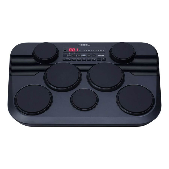 Medeli DD221 Bateria Digital de Sobremesa 7 Pads + 2 Pedales