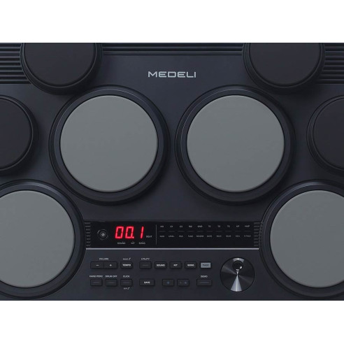 Medeli D225 Bateria Digital de Sobremesa 8 Pads + 2 Pedales