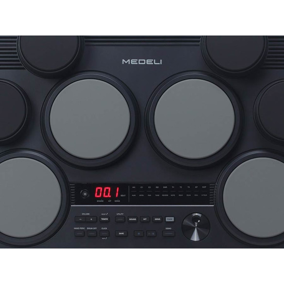Medeli D225 Bateria Digital de Sobremesa 8 Pads + 2 Pedales Medeli D225 Bateria Digital de Sobremesa 8 Pads + 2 Pedales