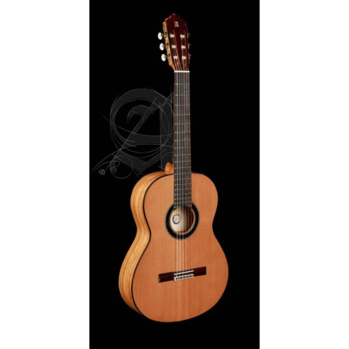 comprar Guitarra Clásica Alhambra 6 OLIVO de la serie Conservatorio con tapa de cedro macizo y aros y fondo de Olivo.