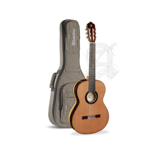 Alhambra 6 EBANO BLANCO Guitarra Clásica con funda
