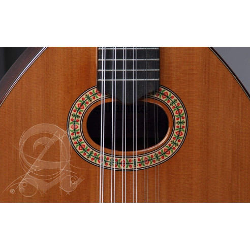 comprar Laúd Alhambra L-4P, un laud tradicional con tapa de Cedro macizo y aros y fondo de Palosanto de India.