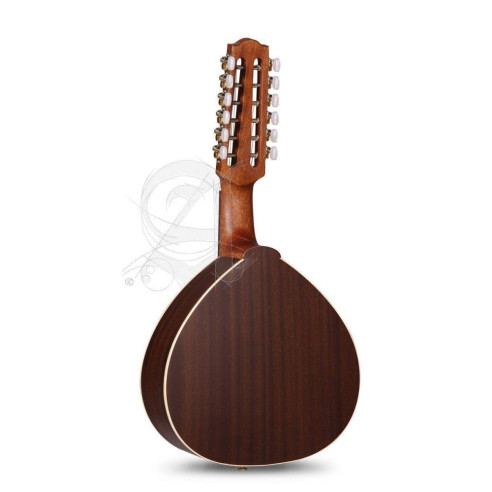 Bandurria Alhambra B-2 C OP, un instrumento tradicional con tapa de Cedro macizo y aros y fondo de Sapelli.
