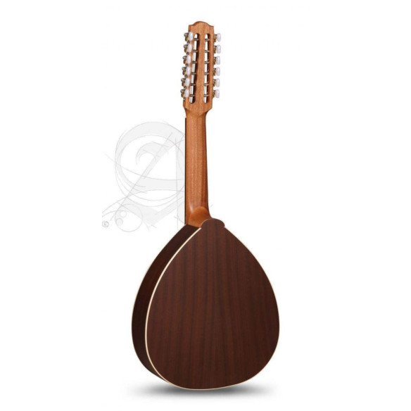 Laúd Alhambra L-2 C OP, un instrumento tradicional con tapa de Cedro macizo y aros y fondo de Sapelli.