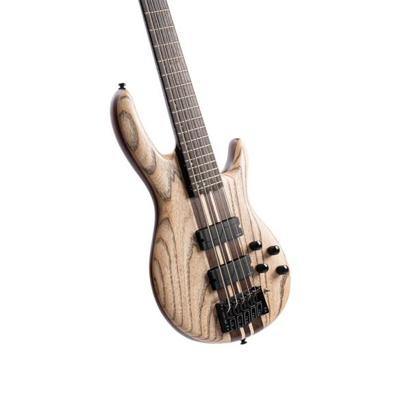 Cort A5 Ultra Ash Etched Natural Black Bajo Eléctrico 5 cuerdas