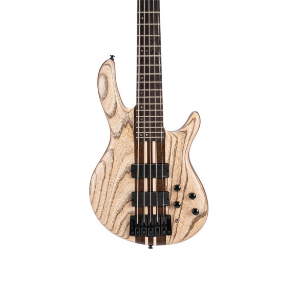 Cort A5 Ultra Ash Etched Natural Black Bajo Eléctrico 5 cuerdas