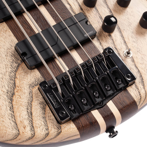 Cort A5 Ultra Ash Etched Natural Black Bajo Eléctrico 5 cuerdas