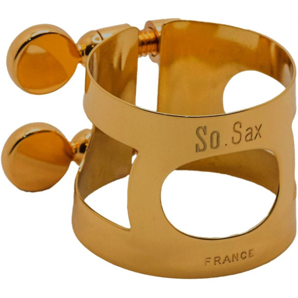 Bonade M80 Abrazadera Saxo Soprano Lacada Envejecida LSSOM80DGO