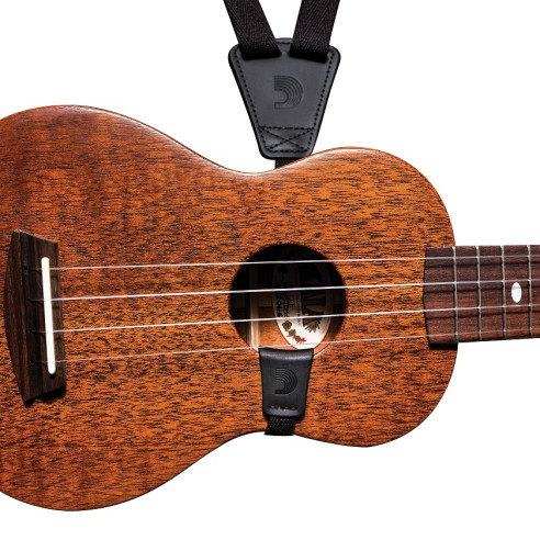 D'Addario ECO 01 BLACK Correa Ukelele Negra