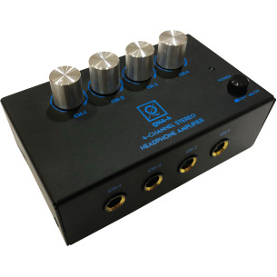 OQAN QHA-4 Amplificador auriculares de 4 canales control volumen independiente por canal