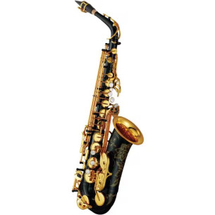Yamaha YAS82ZB 03 Saxo Alto Custom de la Gama Profesional, acabado negro, con el nuevo tudel V1 Custom y otras mejoras.