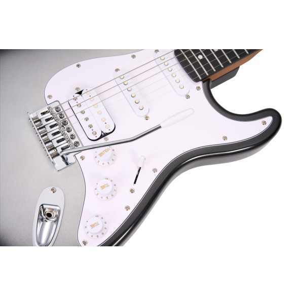 Mooer MSC10 ELITE Iron Silver Guitarra Eléctrica