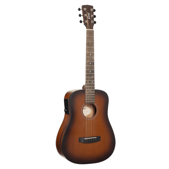 Cort EARTH GO OPBB Guitarra Electroacústica Mini Dreadnought Brown Burst
