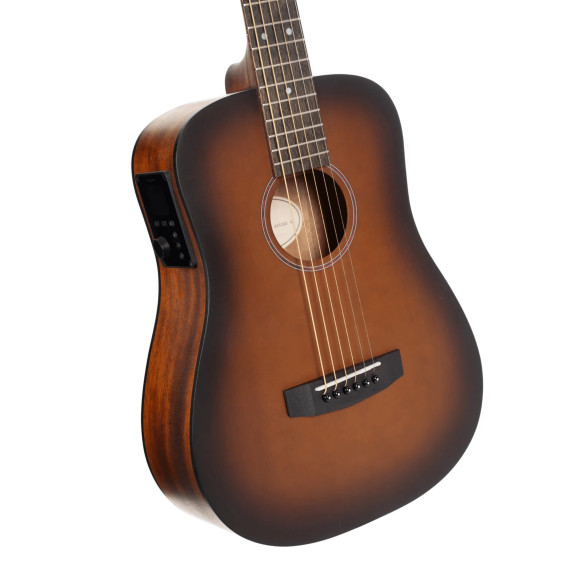 Cort EARTH GO OPBB Guitarra Electroacústica Mini Dreadnought Brown Burst