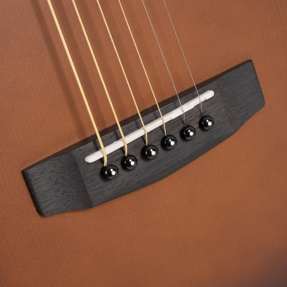 Cort EARTH GO OPBB Guitarra Electroacústica Mini Dreadnought Brown Burst