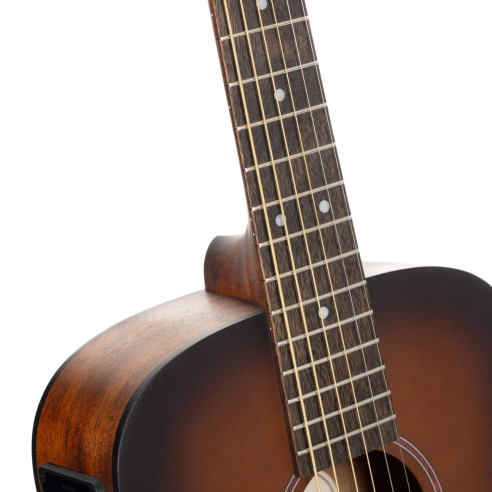 Cort EARTH GO OPBB Guitarra Electroacústica Mini Dreadnought Brown Burst