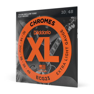 D' Addario ECG23 Juego Cuerdas Guitarra Eléctrica Chromes 10-48 2
