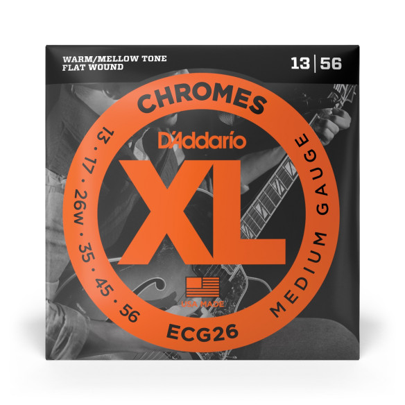 D' Addario ECG26 Juego Cuerdas Guitarra Eléctrica Chromes 13-56