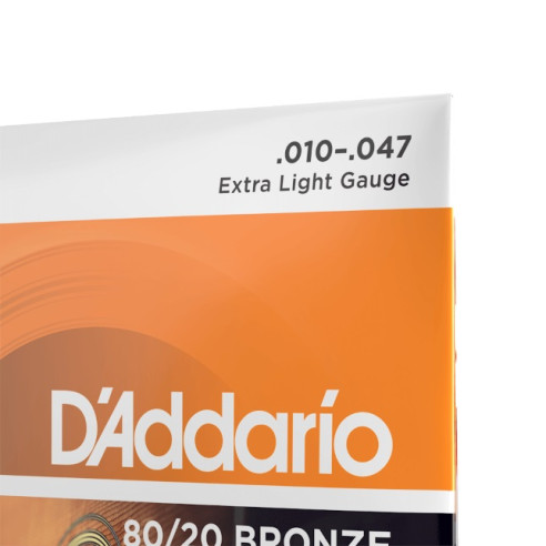 D' Addario EJ10 Juego Cuerdas Guitarra Acústica 10-47